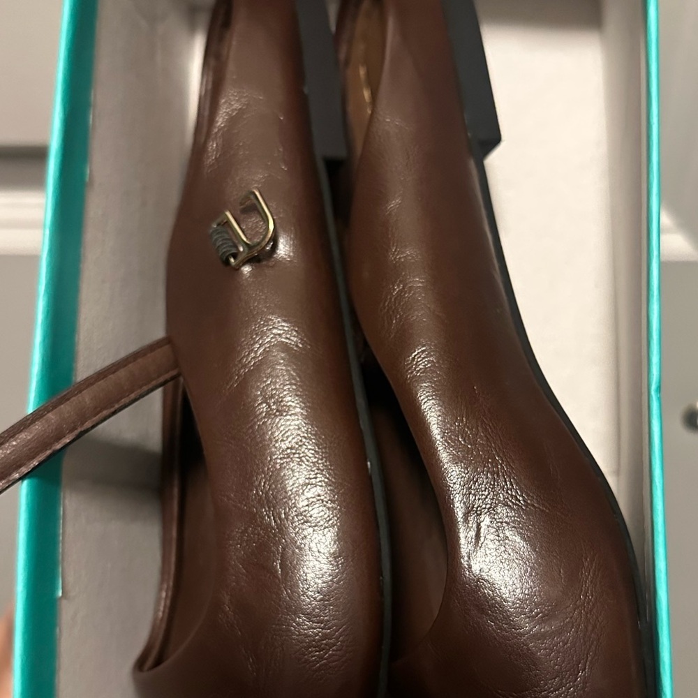 Brown Leather Flats - Picture 2 of 3